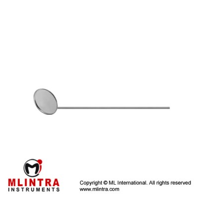 Laryngeal Mirror Fig. 00 - Plane without Handle Stainless Steel & Glass, 13.5 cm - 5 1/4" Mirror Diameter 8 mm Ø Laryngeal Mirror Fig. 00 - Plane without Handle Stainless Steel & Glass, 13.5 cm - 5 1/4" Mirror Diameter 8 mm Ø